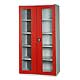 Armoire haute porte transparente