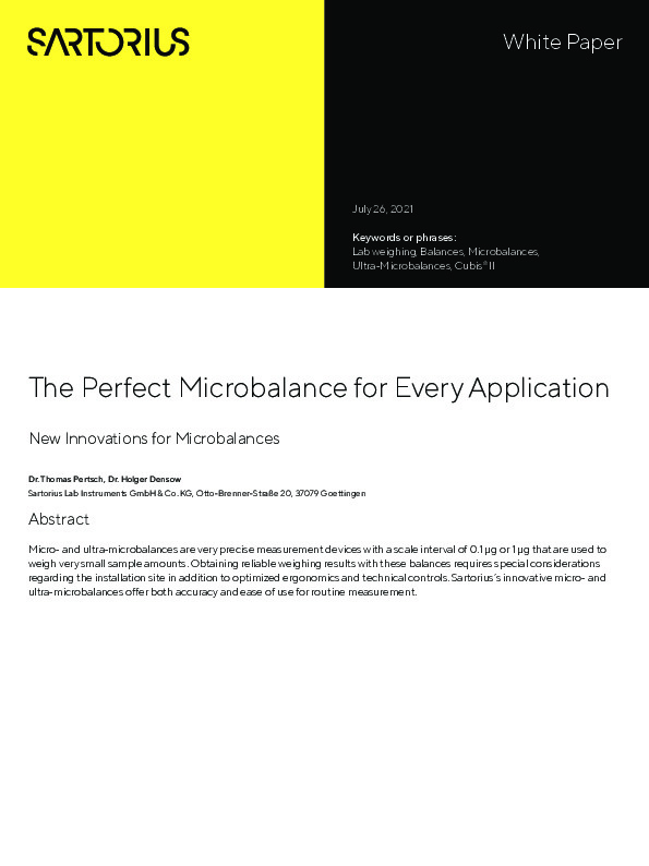 Image du document pdf : Cubis-II-Microbalances-White-Paper-en-L-Sartorius  