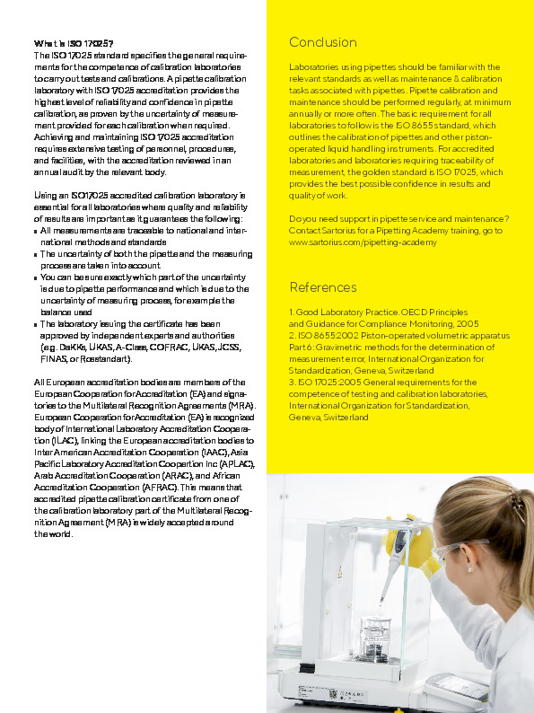 Brochure Pipettecalibrationandstandardsapplicationnoteenl