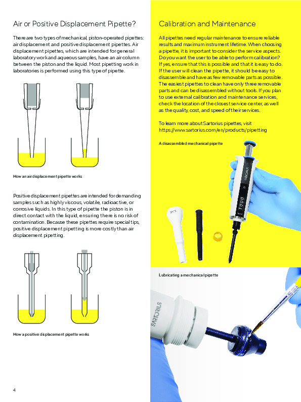Brochure Howtoselectamechanicalpipettebrochureenlsartorius