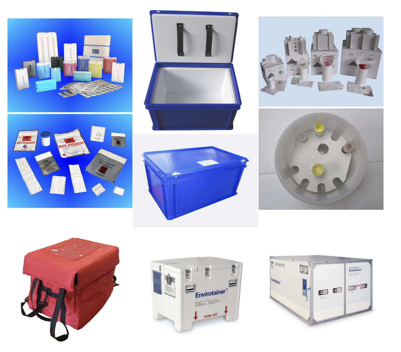 Image de présentation Emballages et accessoires pour le transport de produits sensibles 